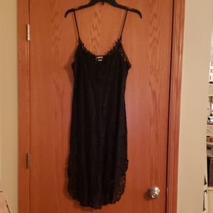 Black lace nightie by Cinema sz large